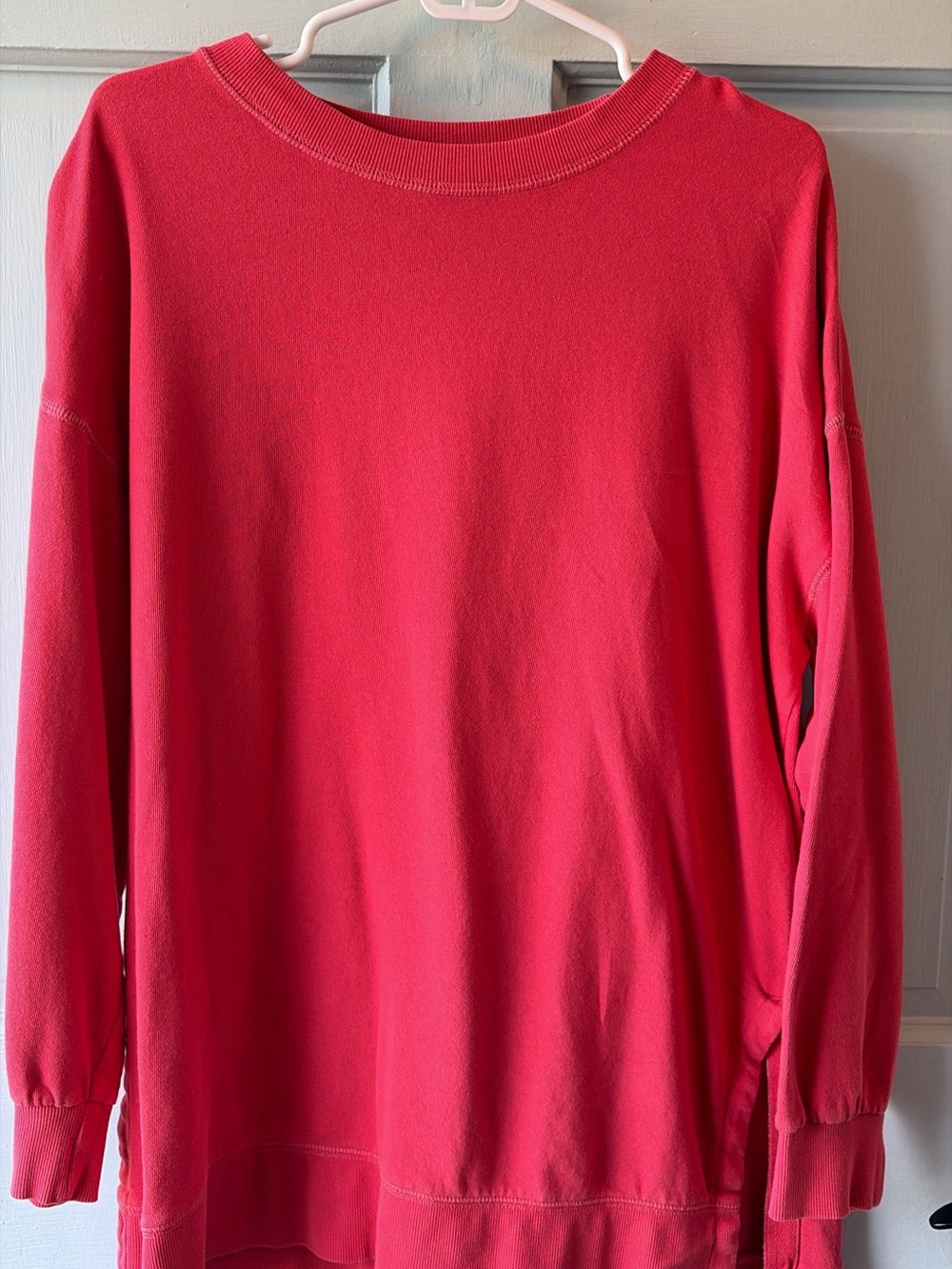 Womenโs Long Sleeve Crewneck Top - Red & Yellow Bundle